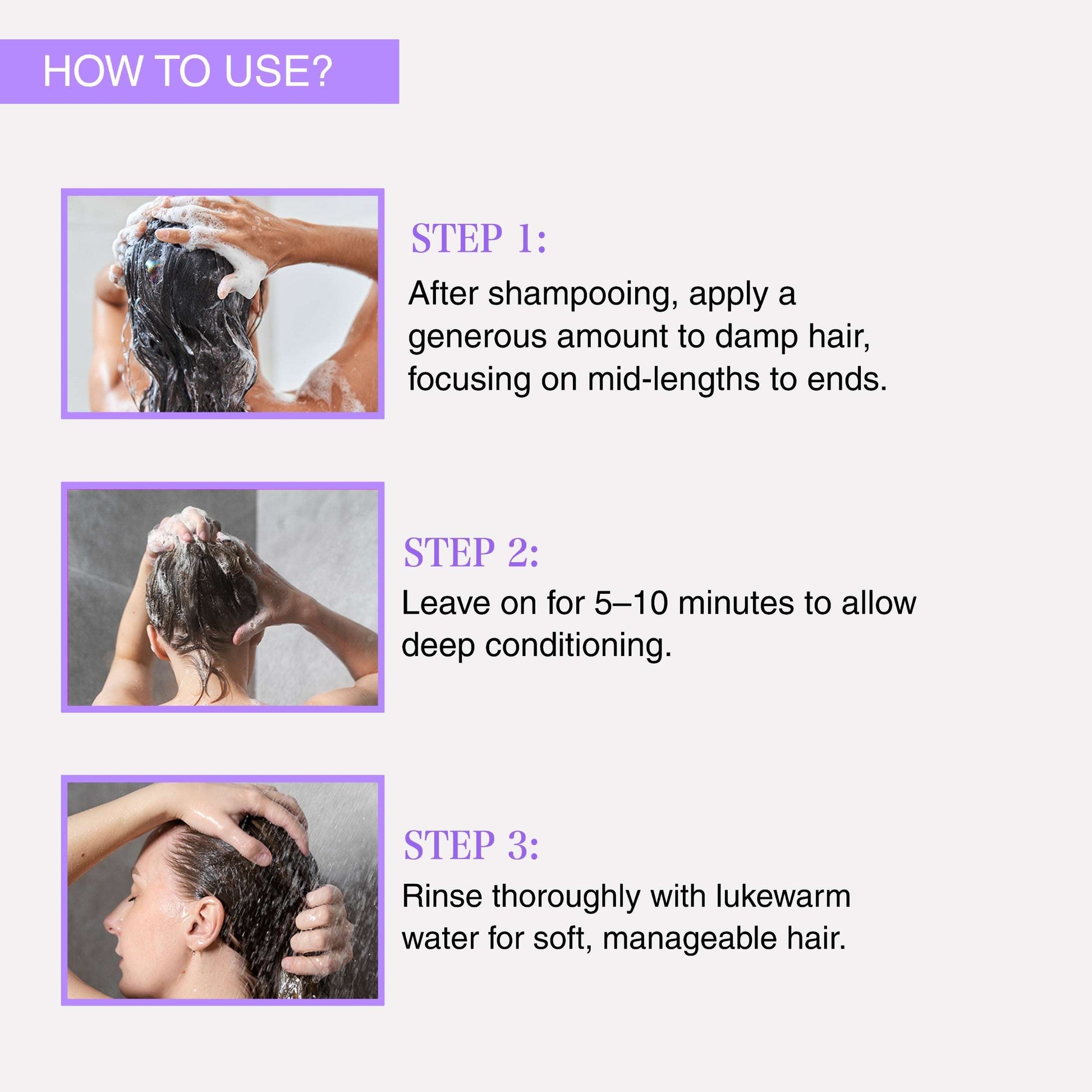 SUZYAN Ultra Smoothening Shampoo + Deep Conditioning Hair Mask Combo | Intense Frizz Control & Nourishment | Sulfate-Free, Paraben-Free | 250ml + 200g | For Soft, Silky & Manageable Hair