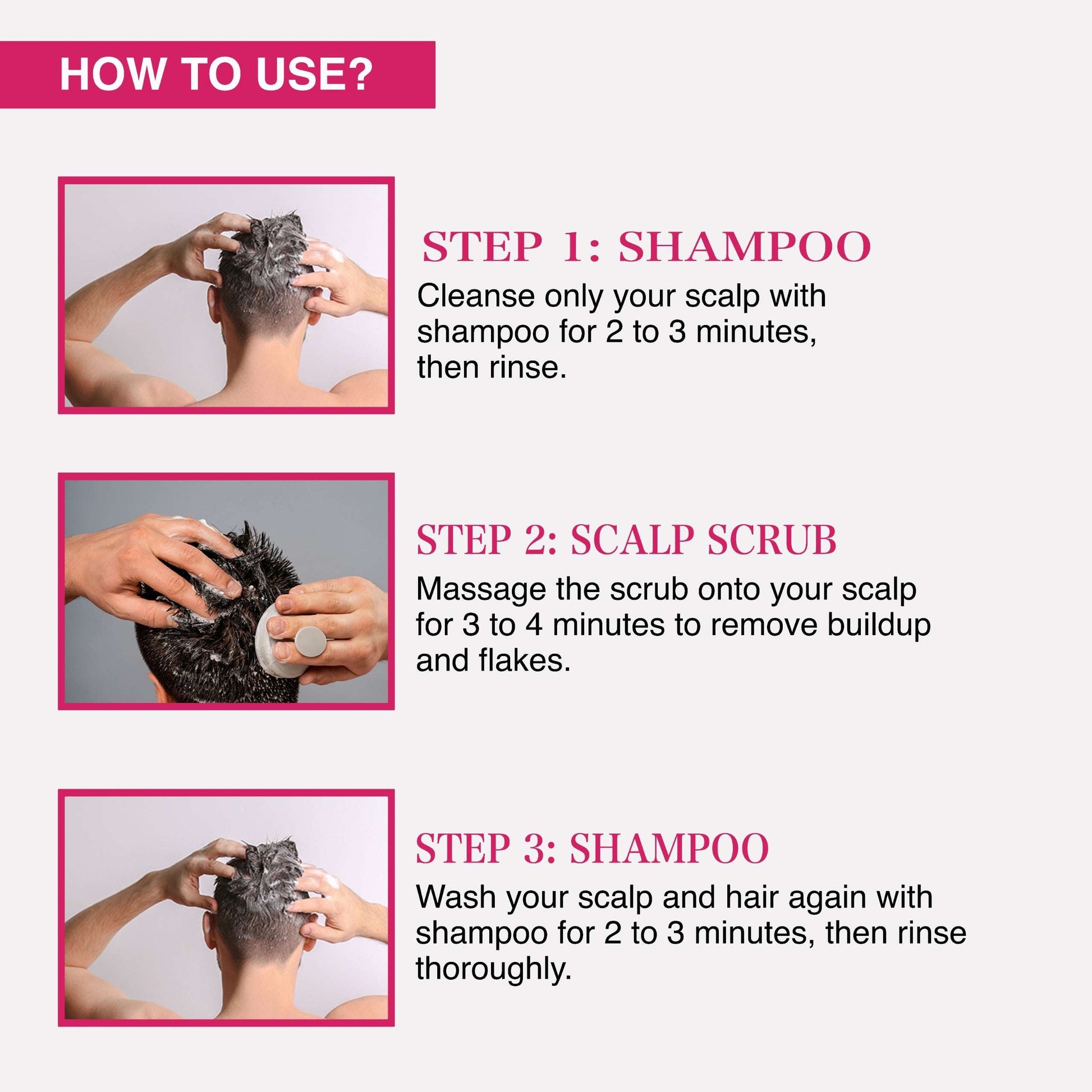 SUZYAN Anti Dandruff Combo | Shampoo + Scalp Scrub | Gently Exfoliates Scalp, Reduces Flakes & Itchiness | Sulfate & Paraben Free | For Men & Women