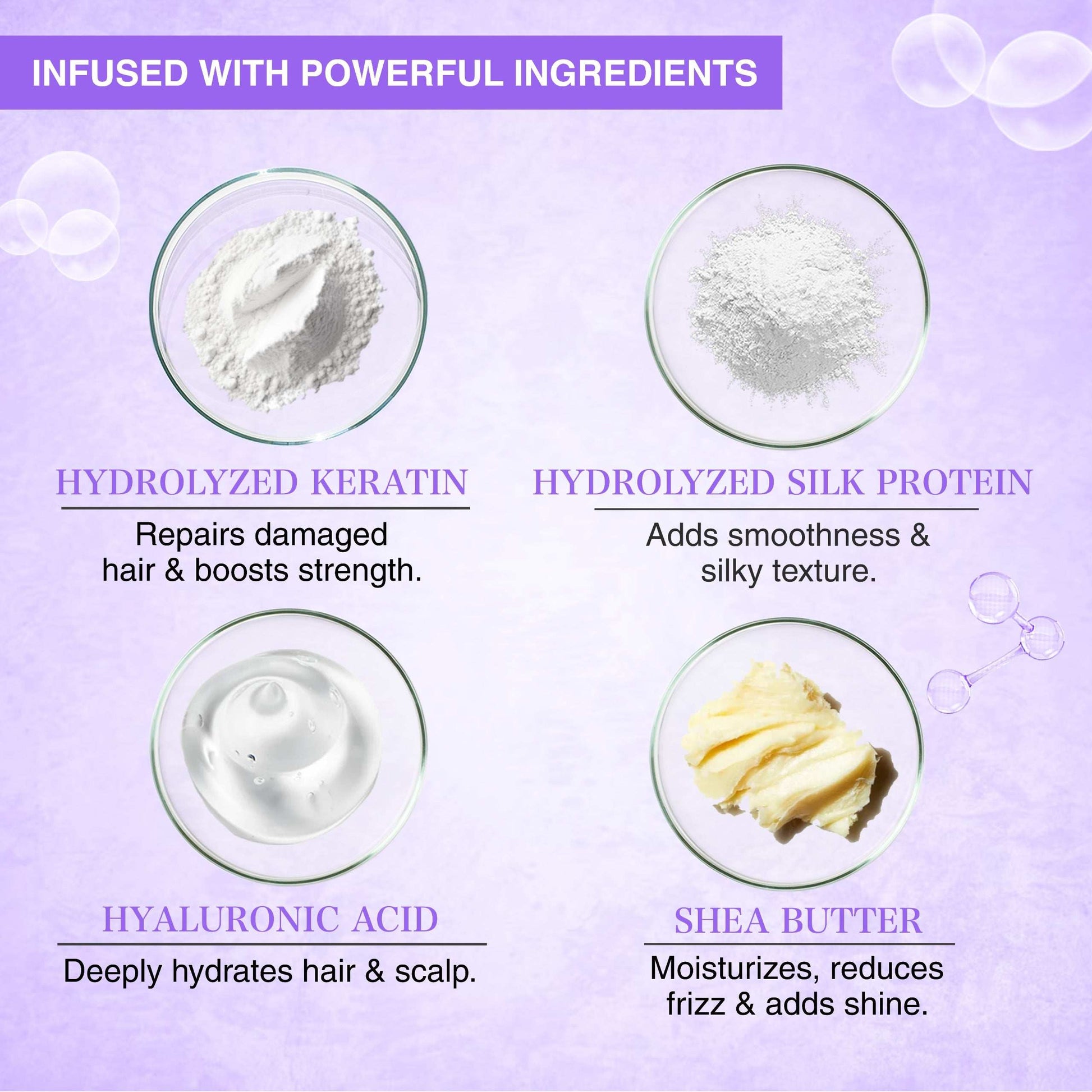 SUZYAN Hair Shine & Repair Combo | Hydragloss Serum + Deep Conditioning Mask | Soft, Smooth & Manageable Hair | Ideal for Dry & Frizzy Hair | Paraben-Free